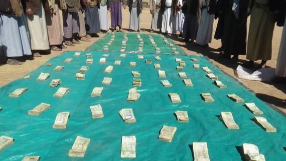 قبائل بني حشيش تسير قافلة مالية للمرابطين في الجبهات