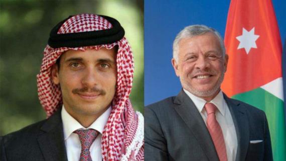 ملك الأردن يكلف عمه الأمير الحسن بالتواصل مع الأمير حمزة بن الحسين