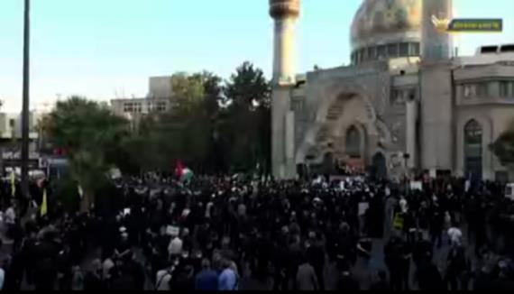 مظاهرات منددة بجرائم الكيان الصهيوني بحق الشعب الفلسطيني في ايران