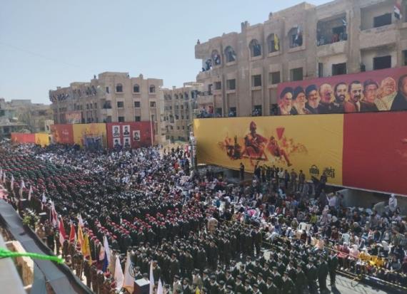 دمشق.. عرض عسكري في مخيم اليرموك إحياءً ليوم القدس