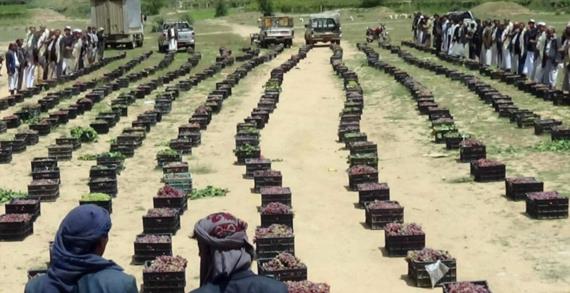 أبناء غضران وعيال مالك في بني حشيش بصنعاء يرفدون المرابطين بقافلتي عنب