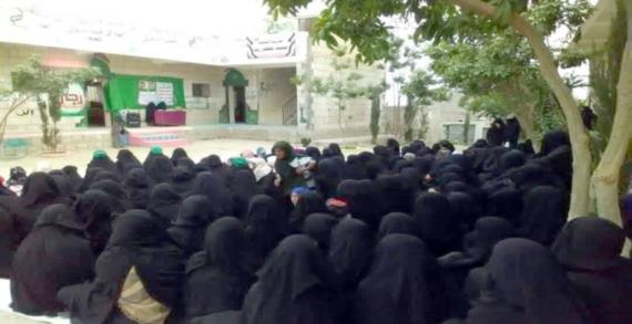 الهيئة النسائية في مديرية كشر بحجة تُحيي ذكرى قدوم الإمام الهادي