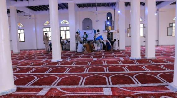 البشري يفتتح الجامع الكبير في الدريهمي بمحافظة الحديدة بعد إعادة ترميمه