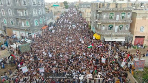 أبناء ذمار في يوم القدس: جاهزون لخوض المعركة مع أعداء الأمة في البر أو البحر