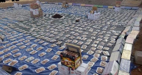 أسر شهداء القحم والمزيجي ببني حشيش تقدم قافلة للمرابطين في الجبهات
