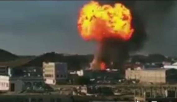 انفجار محطة غاز بالبيضاء يتسبب بوفاة شخصين وإصابة 60 مواطناً