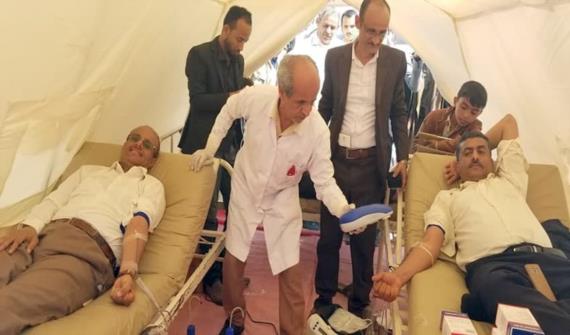 حجة .. تدشين حملة التبرع بالدم لجرحى الجيش واللجان الشعبية