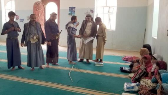 زيارات تفقدية لأنشطة المراكز الصيفية في صرواح بمأرب