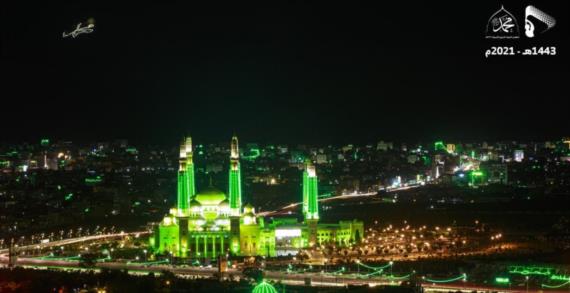 تزيين 850 مسجداً ابتهاجاً بالمولد النبوي بالعاصمة صنعاء