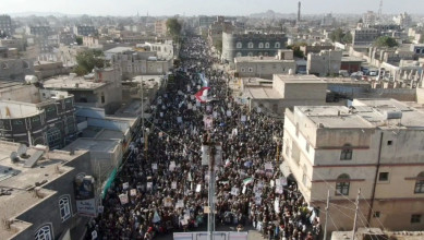 مسيرات جماهيرية بمحافظة ذمار تضامنًا مع الشعب الإيراني وتأكيداً للجهوزية