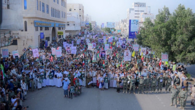 أبناء محافظة الحديدة يحتشدون في 317 ساحة إحياءً ليوم القدس العالمي