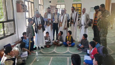 المداني يتفقد الأنشطة الصيفية في مديرية الوحدة بالأمانة