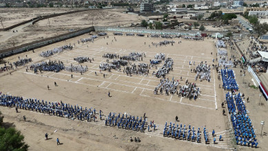 عرض كشفي لطلاب الحركة الكشفية في مديريات الصعيد بصعدة