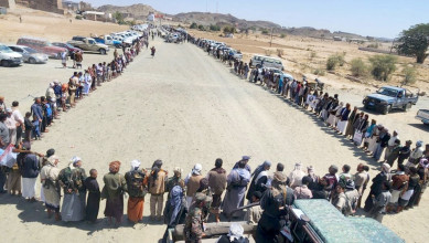 محافظة البيضاء تشهد وقفات قبلية مسلحة تأكيدًا على الجهوزية لإنهاء العدوان
