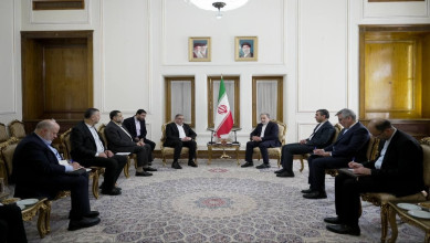 باسم نعيم يلتقي عراقجي في طهران ويبحثان آخر التطورات في فلسطين
