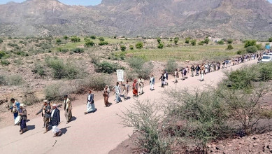 مسيرات ووقفات وفعاليات بمحافظة عمران احتفاءً بالعيد الـ 12 لثورة 21 سبتمبر