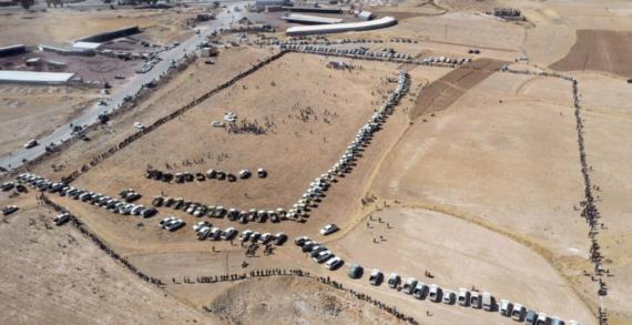 أبناء وصاب السافل وميفعة عنس وعتمة بذمار يحتشدون نصرة لغزة وتأكيد الجهوزية