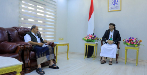 الرئيس المشاط يلتقي أمين عام المجلس الأعلى لإدارة وتنسيق الشؤون الإنسانية