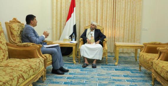 الرئيس المشاط يلتقي نائب رئيس الوزراء للشؤون الاقتصادية وزير المالية