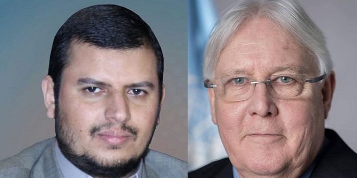 خلال لقائه غريفيث.. السيد القائد ” معالجة الملف الإنساني هو المدخل الحقيقي لكل الملفات “