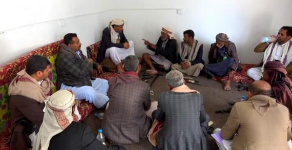 جعمان يرأس لقاء لمناقشة جهود تفعيل مبادئ الصلح بين أبناء صوير بعمران والجميمة بحجة