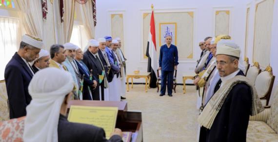عدد من قضاة المحكمة العليا يؤدون اليمين القانونية أمام الرئيس المشاط