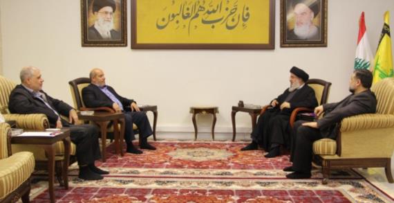 السيد نصر الله يستقبل وفداً قيادياً من حماس برئاسة خليل الحية