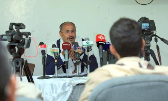 وزير الإعلام يحث على تكثيف الجهود لايصال مظلومية الشعب اليمني إلى العالم