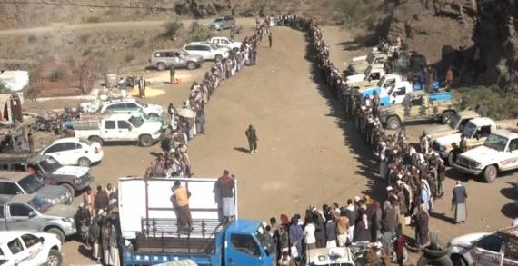 وقفة في الحيمة الخارجية بصنعاء إسناداً لغزة ودعماً لعمليات القوات المسلحة